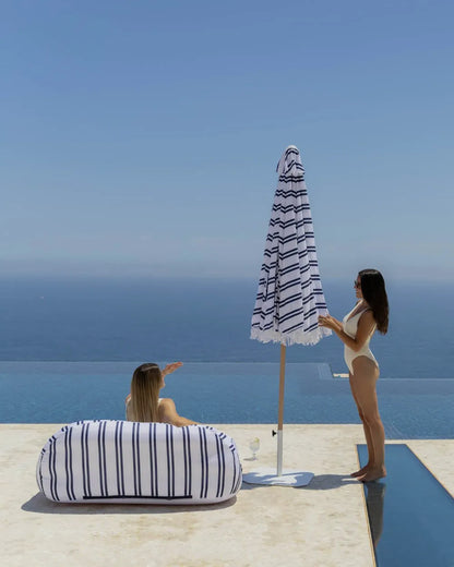 Blue outdoor umbrella - DORIA