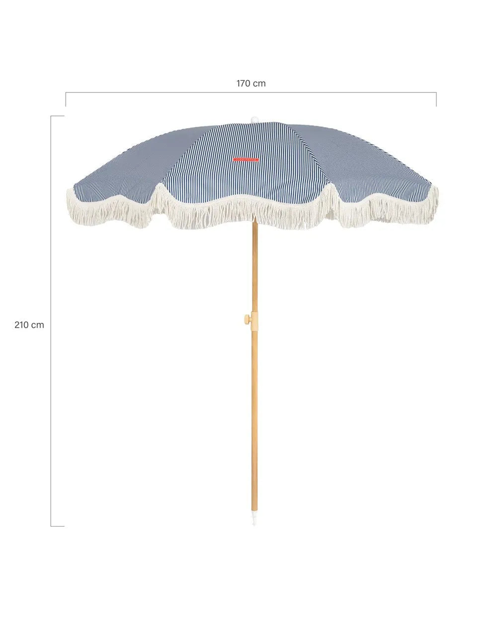 Fine-striped outdoor umbrella - CAPRI