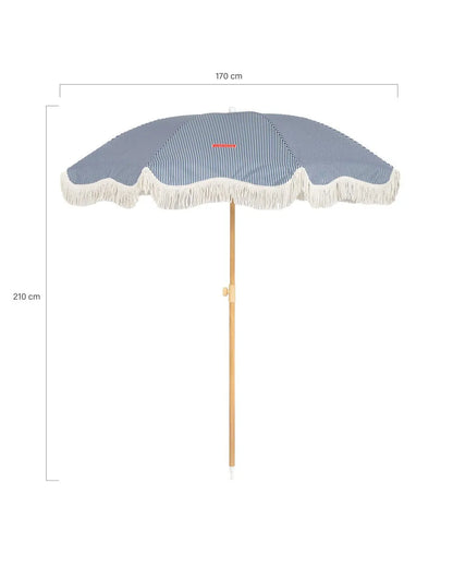 Fine-striped outdoor umbrella - CAPRI