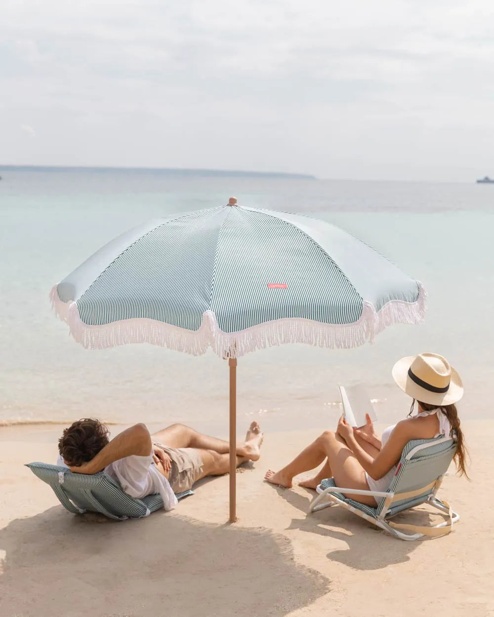 Outdoor green parasol - MARION