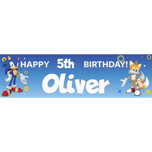 Bannière d’anniversaire – Sonic The Hedgehog