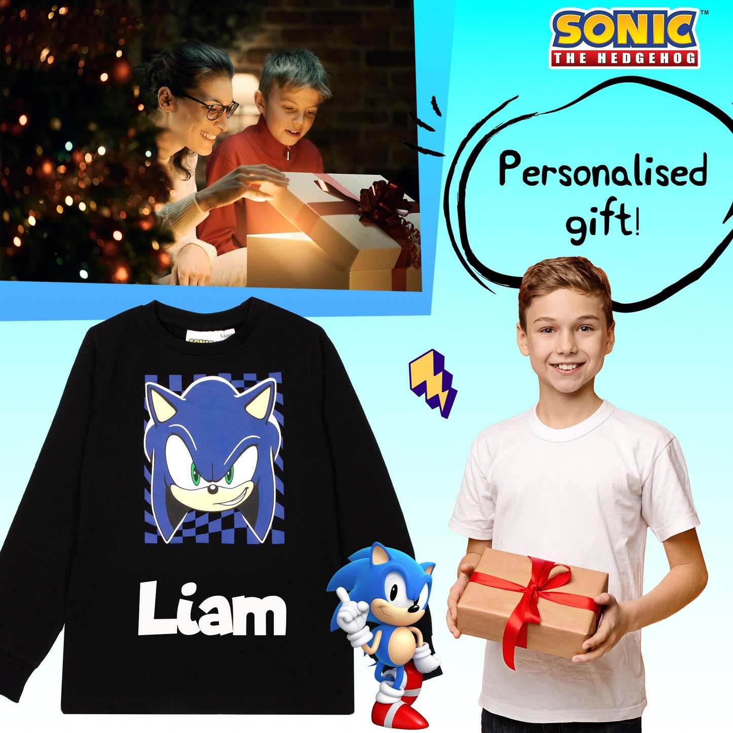 Sonic THE HEDGEHOG Pyjama For enfant