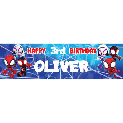 Marvel Spidey Birthday Banner
