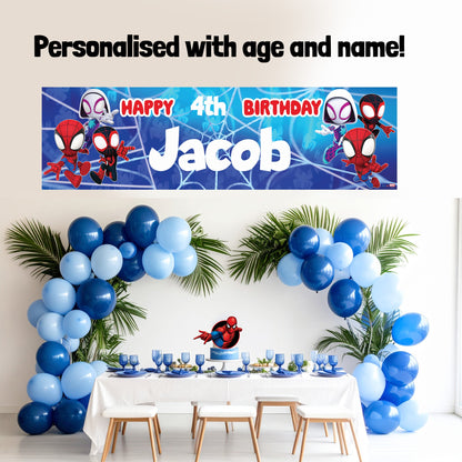 Marvel Spidey Birthday Banner