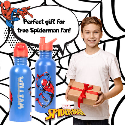 Gourde en acier inoxydable – acier inoxydable Spider-Man bleu Bottle