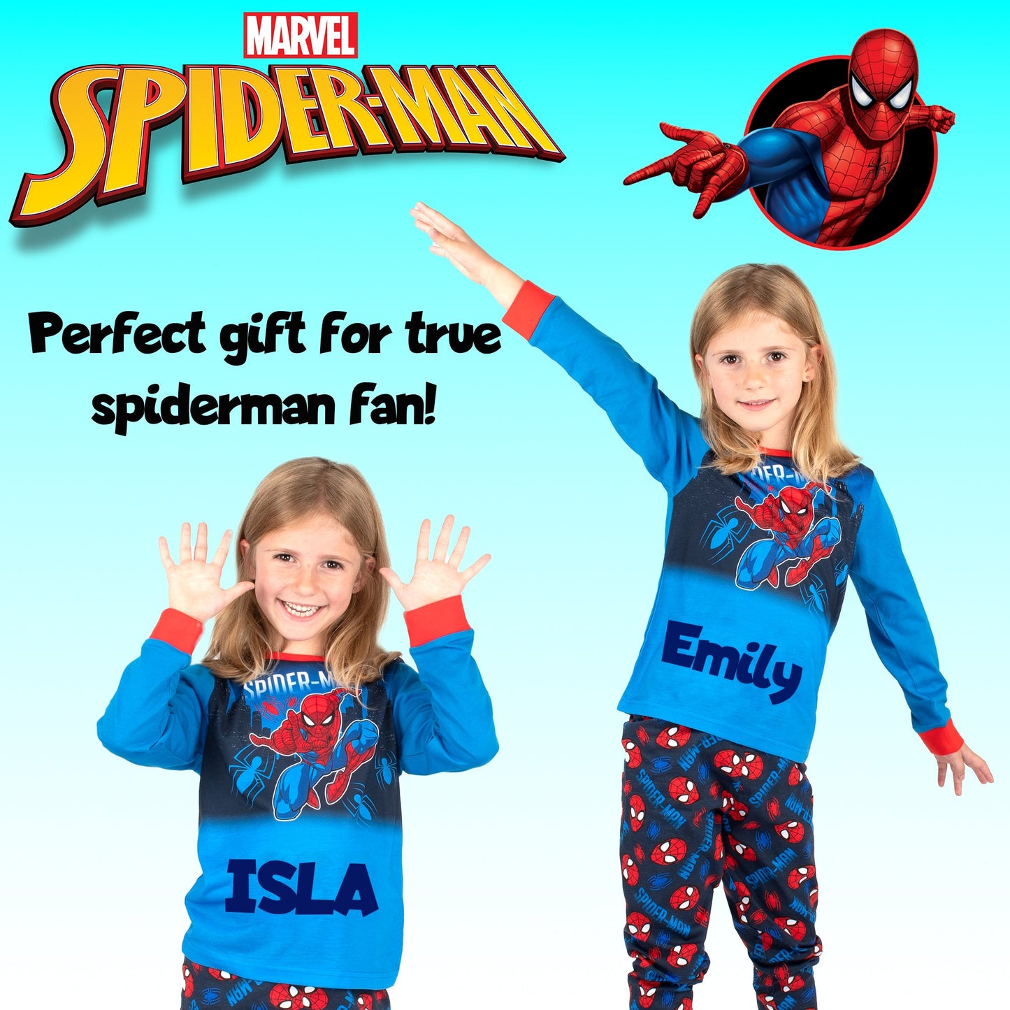 Marvel Spider-Man Christmas Pyjama-bleu