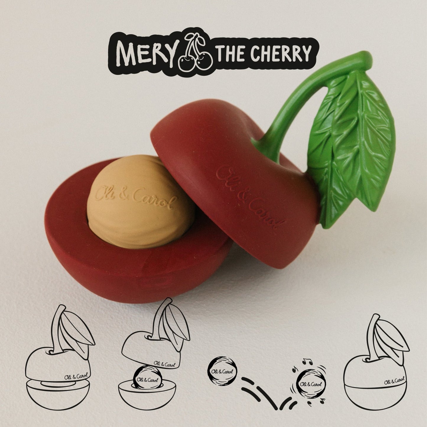Cherry Jouet à Empiler & Balle Hochet