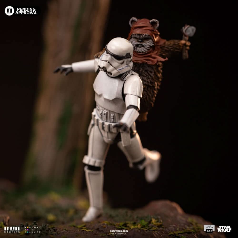 Statue AT-ST and Chewbacca - Star Wars - Demi Art Scale 1/20