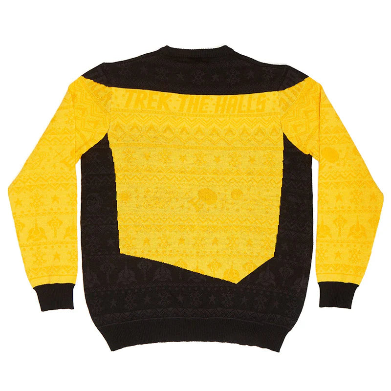 Tirón de Navidad de Star Trek amarillo