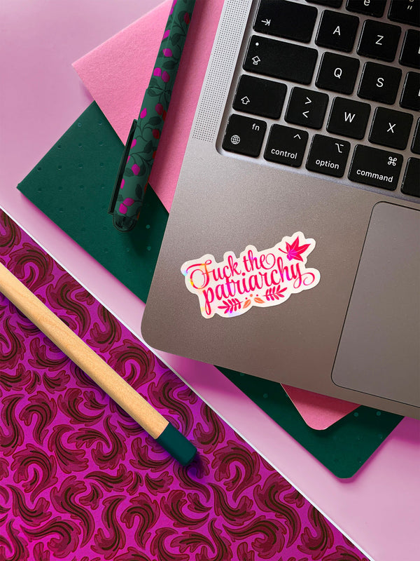 Fuck the Patriarchy | Sticker holographique