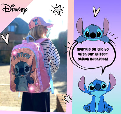 Disney Stitch pailleté Sac à dos fille