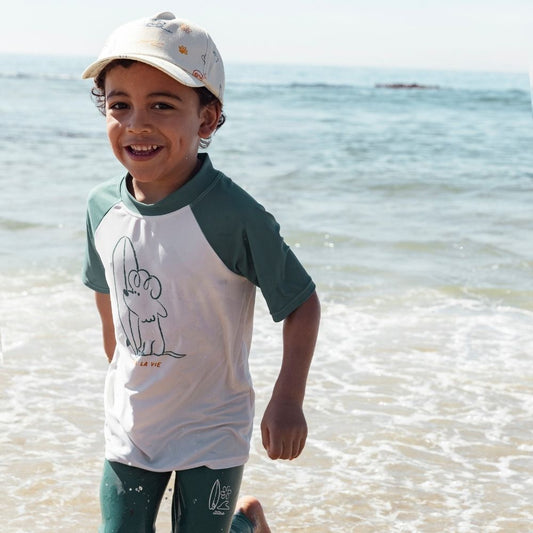Swimming T-Shirt Short Sleeves - Green - Surfer