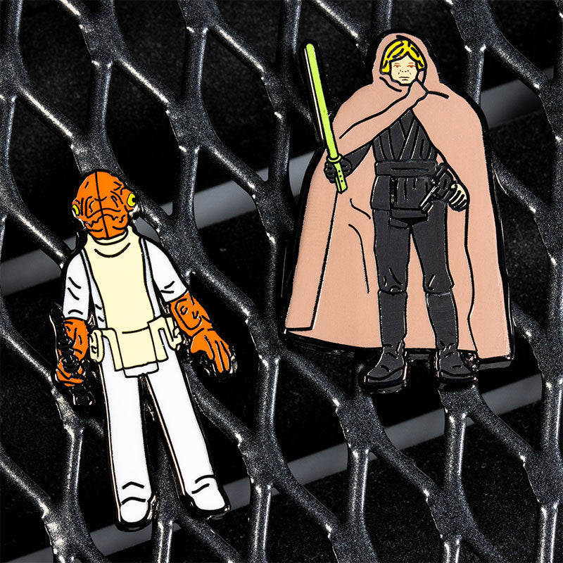 Pin's Star Wars Set 1.26 – Amiral Ackbar et Luke Skywalker (tenue de Chevalier Jedi)