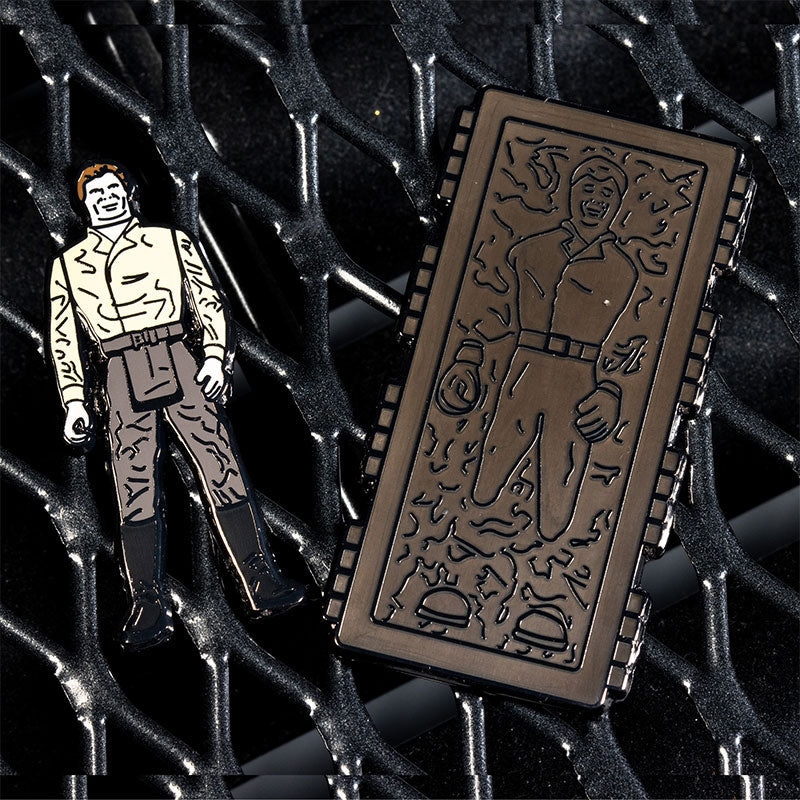 Pin's Star Wars Set 1.45 – Han Solo et Han Solo (In Carbonite Chamber)