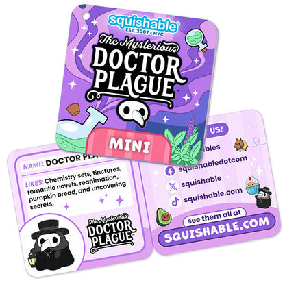 Peluche Mini Squishable – Docteur de la Peste à la Menthe Poivrée