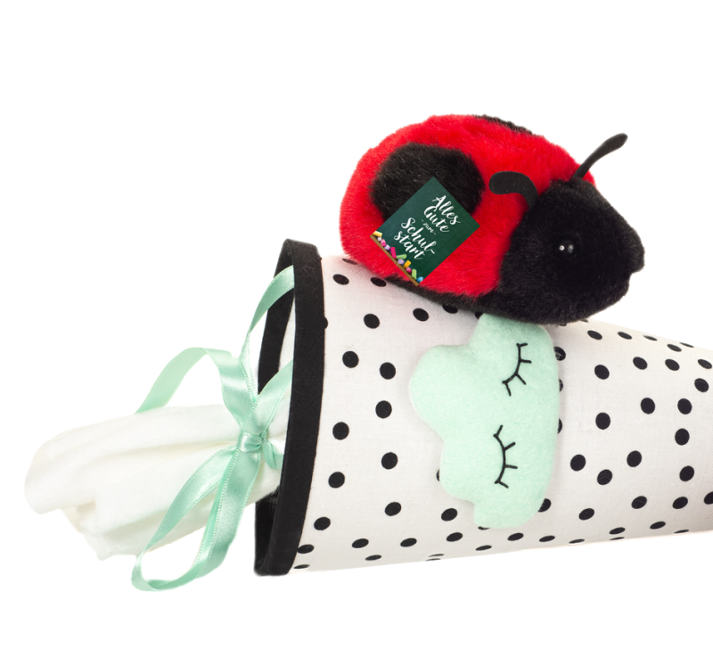 Peluche Coccinelle Rentrée Scolaire – 11 cm
