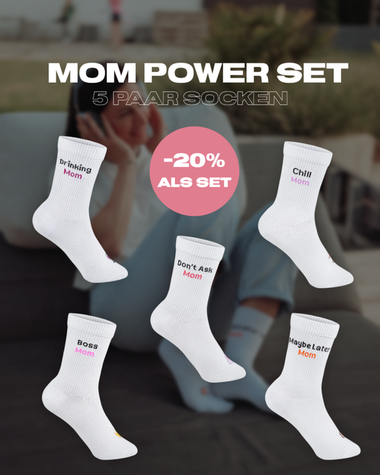 Mom Power Set – ママへのギフトにソックス5足セット