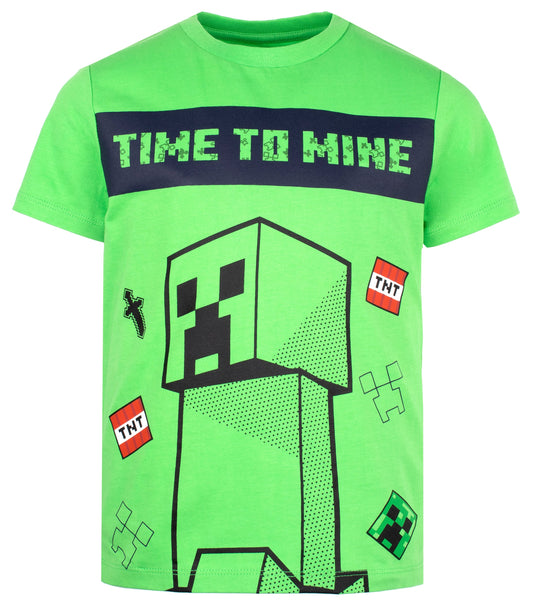 Pyjama Minecraft – Short Sleeve – vert
