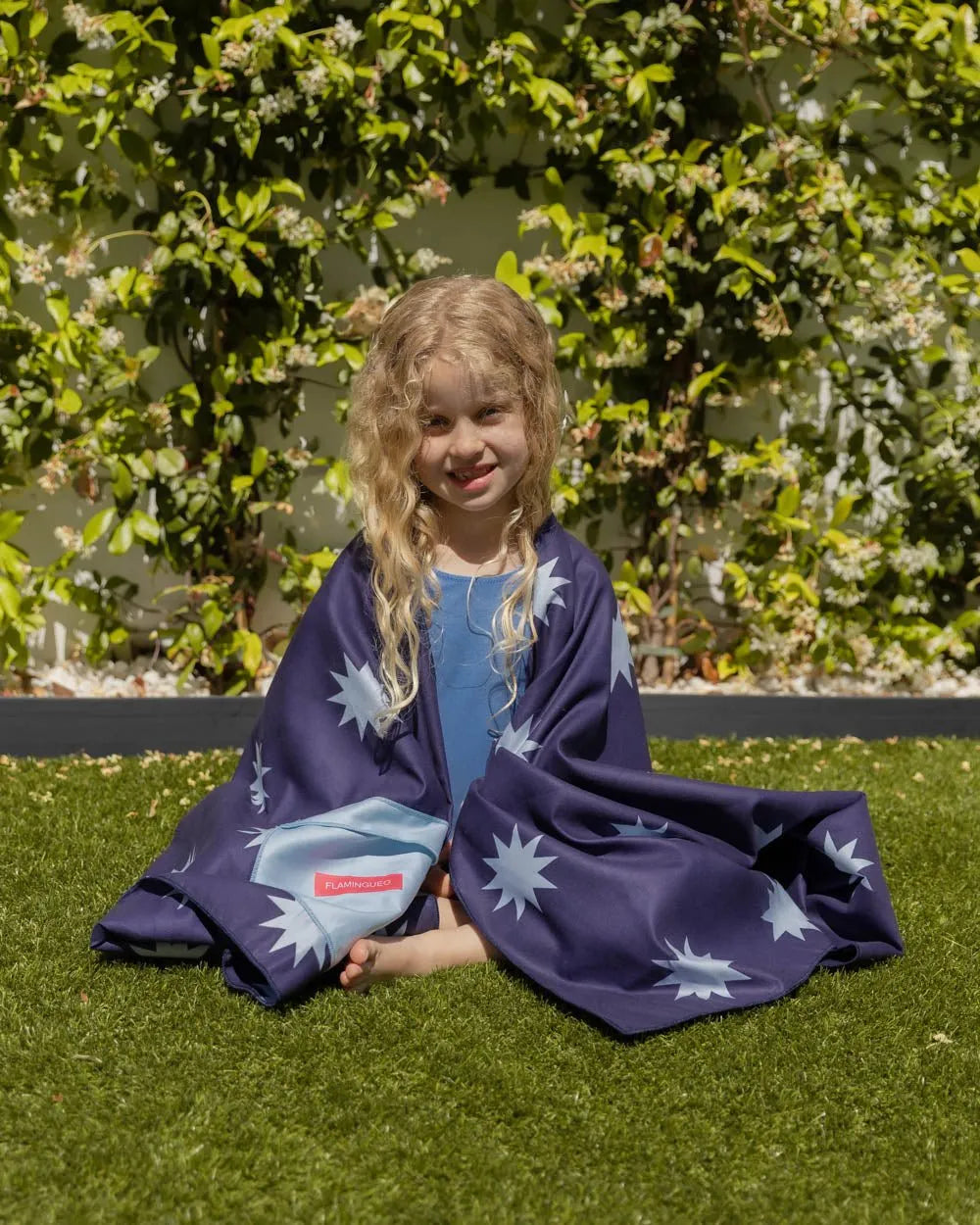 Toalla playa azul infantil - CARINA
