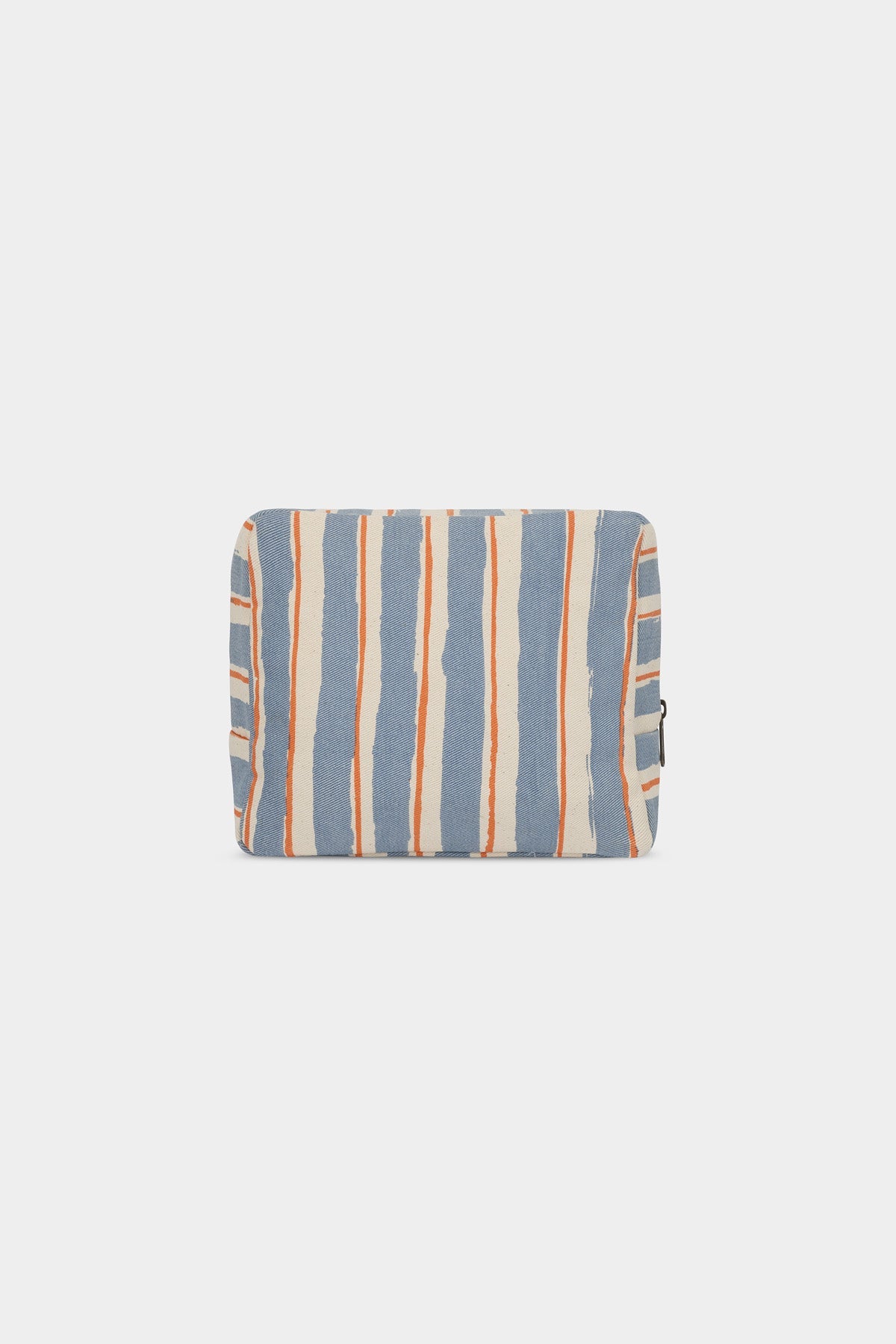 Trousse de toilette XL Alix Rayures Orange et Bleu