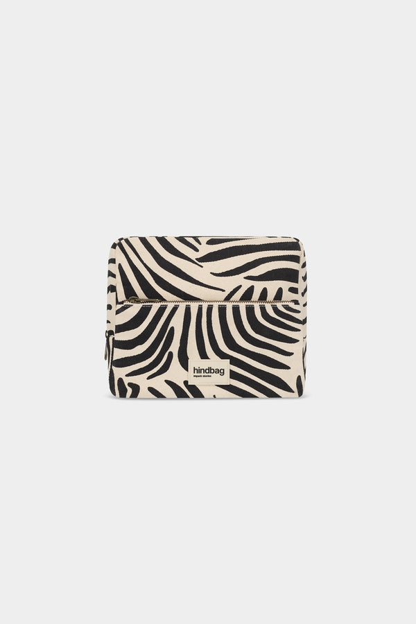 Trousse de toilette XL Alix Zèbre écru