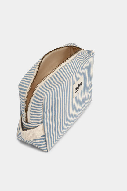 Trousse de toilette Leon Rayures bleu