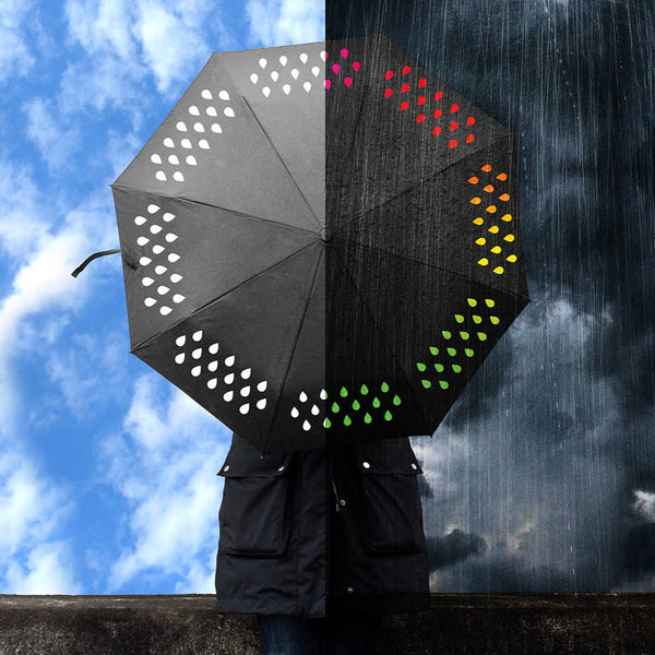 Parapluie qui change de couleur