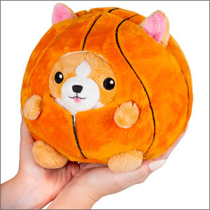 Peluche Undercover Squishable – Corgi en Ballon de Basket