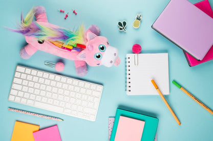 Trousse scolaire – licorne rose