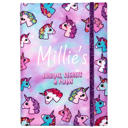 Carnet – pastel licornes
