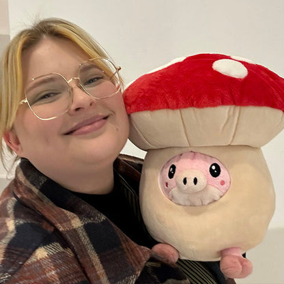 Peluche Undercover Squishable – Cochon en Champignon