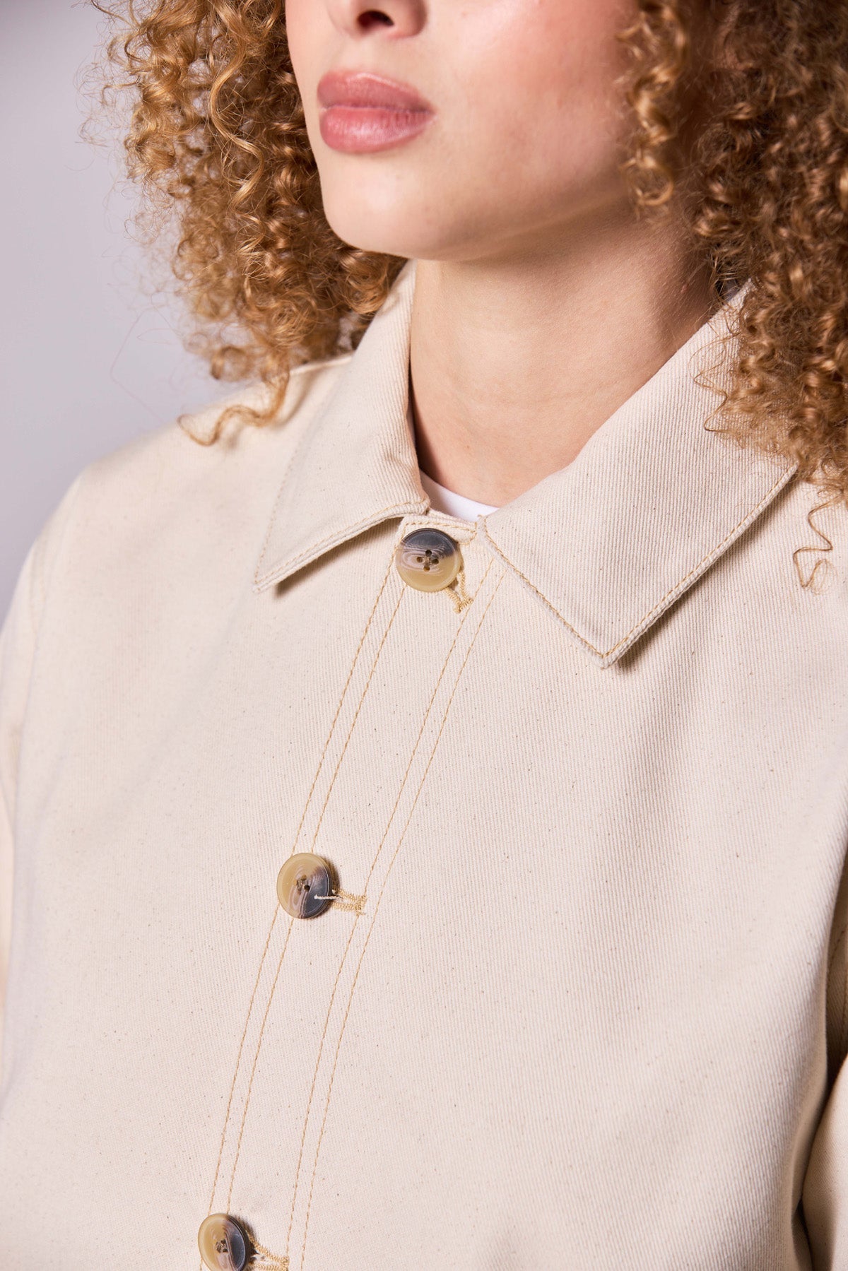 Veste mixte Marcel Écru