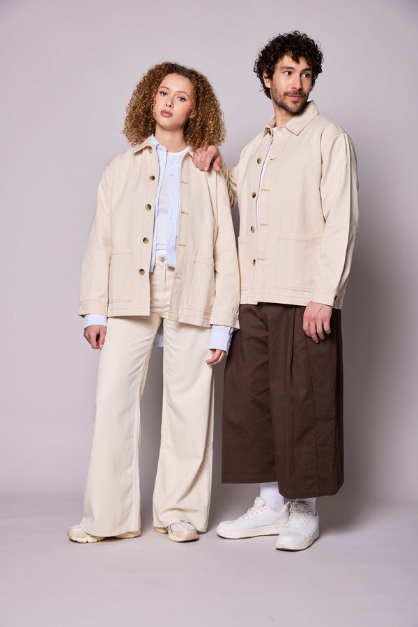 Veste mixte Marcel Écru