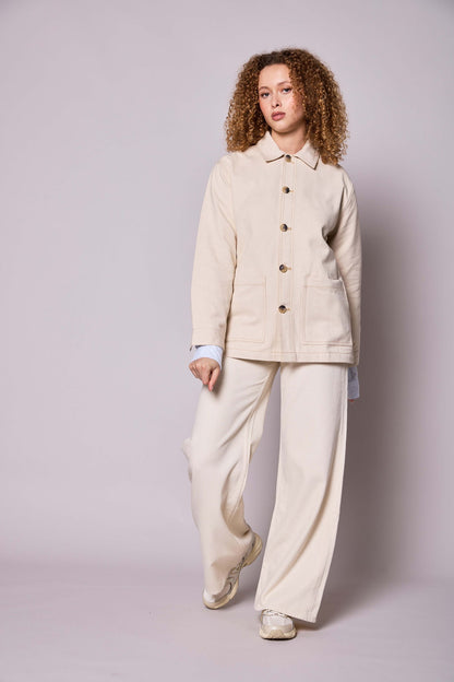 Veste mixte Marcel Écru