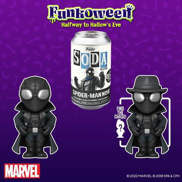 Zwarte Spider-Man frisdrank vinyl