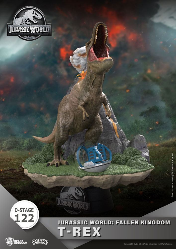 Diorama Jurassic World: Reino Ameaçado - T-Rex