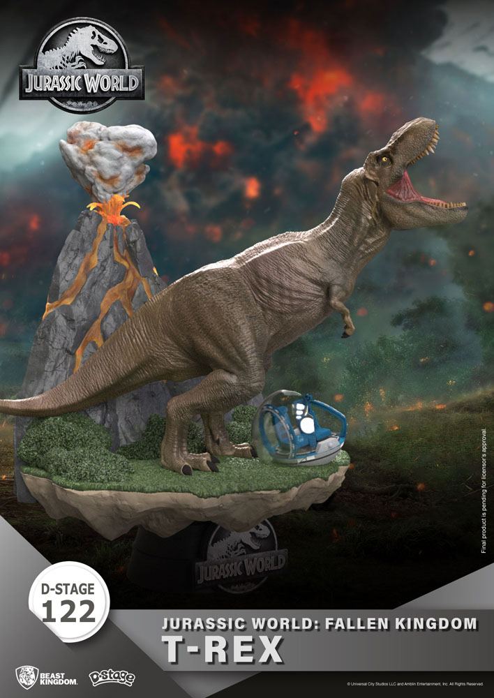 Diorama Jurassic World: Il regno distrutto - T-Rex