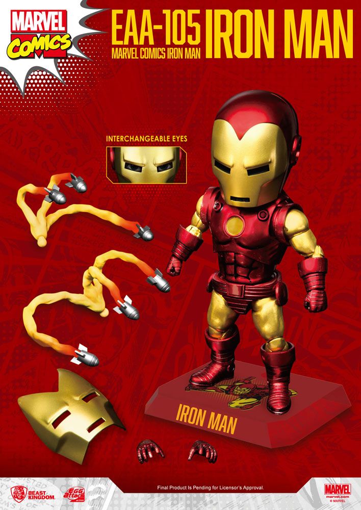 Iron Man versión clásica ataque de huevo