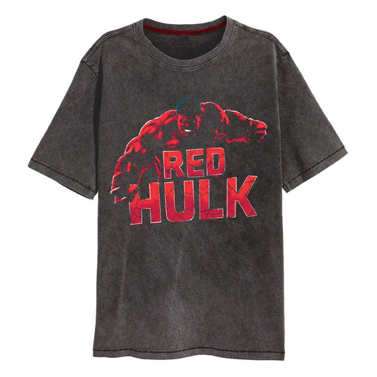 Camiseta de Capitán América: Un Mundo Feliz - Hulk Rojo