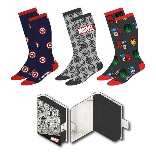 Pack de 3 pares de calcetines Marvel