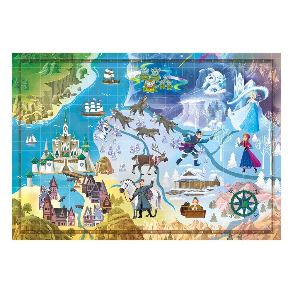 Puzzle Disney Story Maps - Frozen 