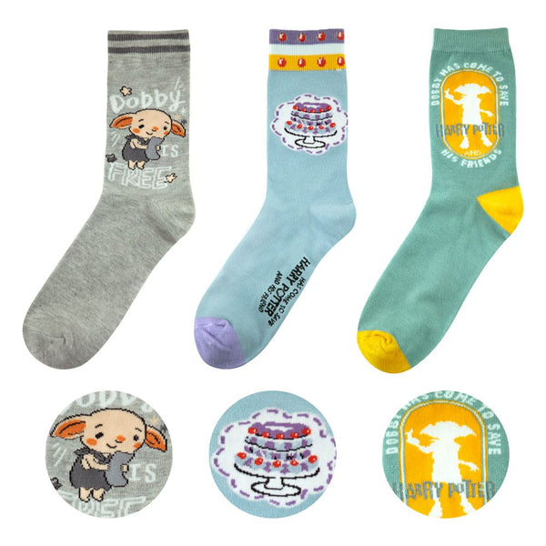 Pack de 3 pares de meias do Harry Potter - Dobby