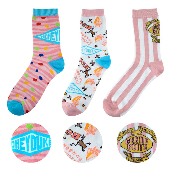 Pack de 3 pares de meias do Harry Potter - Honeydukes