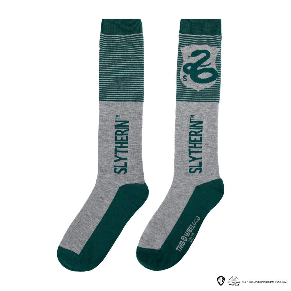 Lot de 3 paires de chaussettes hautes Harry Potter - Serpentard