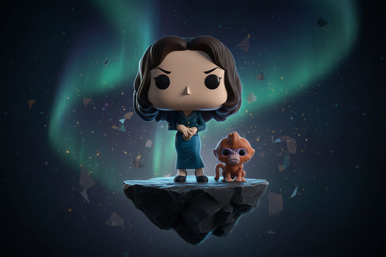 Mevrouw Coulter met Ozymandias 