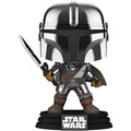 Pop! The Mandalorian with Darksaber (Metallic/Glow)