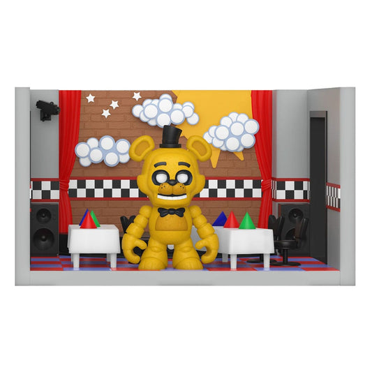 Golden Freddy con escenario - ¡Chasquidos! Juego - RESERVAR*