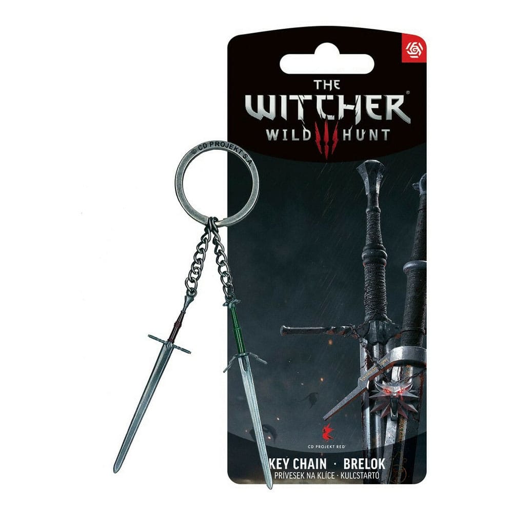 De Witcher III: Wild Hunt sleutelhanger - Geralt van Arc 2 zwaarden