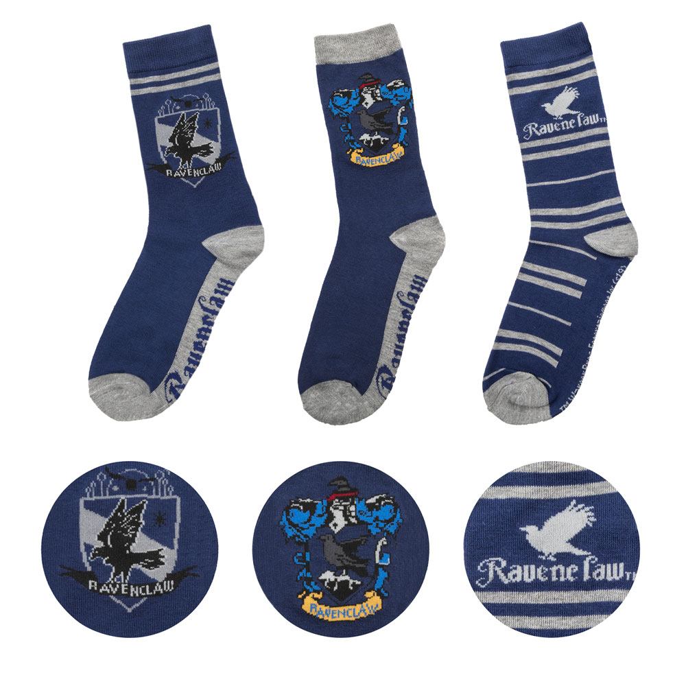 Pack de 3 calcetines de Harry Potter - Ravenclaw 