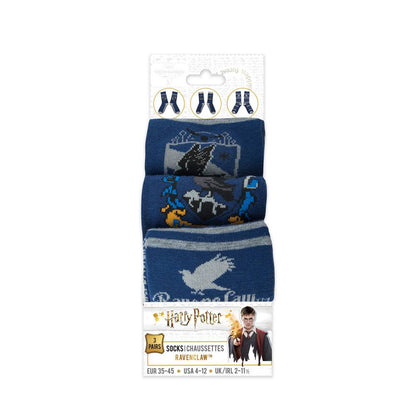 Pack de 3 calcetines de Harry Potter - Ravenclaw 